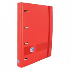 OXFORD Europeanbinder+ Live & Go Polyfoam A4+ con  Recambio 100H 5X5 - Rojo