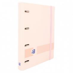 OXFORD Europeanbinder+ Live & Go Polyfoam A4+ con  Recambio 100H 5X5 - Rosa Chicle