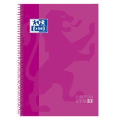 OXFORD Europeanbook 1 tapa extradura A4+  80H.5X5 Fucsia