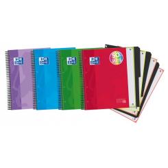 OXFORD Europeanbook 4 tapa extradura A4+ 120H.5X5 Srtd Separad - 50 % Hojas Gratis