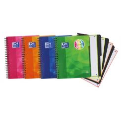 OXFORD Europeanbook 4 tapa plástico A4+ 120H.5X5 Srtd Separad - 50 % Hojas Gratis