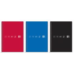 OXFORD Índice Telefónico Tapa extradura A5 72H.Telibreta  Rojo, AZul y Gris