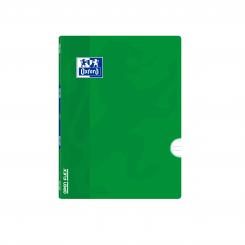 OXFORD Libreta grapada Oxfopfx A5+ 48H 90G pautada 3,5/M Tapa polipropileno Verde