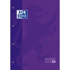 OXFORD Recambios  Color 1 tapa blanda A4+  80H.5X5 Lila Touch