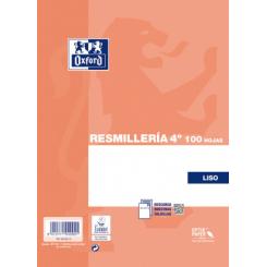 OXFORD Resmilleria tapa blanda 4º 100H.Liso Naranja