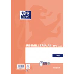 OXFORD Resmilleria tapa blanda A4 100H.Liso Naranja