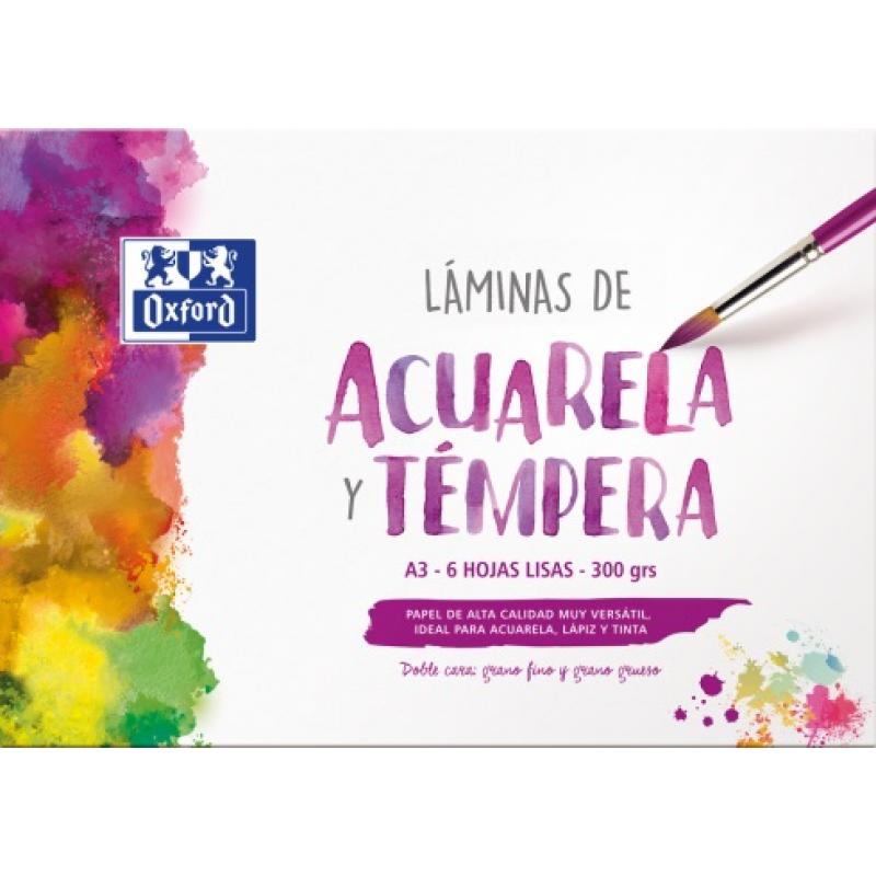 oxford-sobre-6-laminas-acuarela-a3-350-grs
