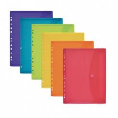 OXFORD Sobre Multitaladro con Velcro A4