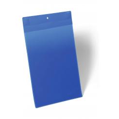 Pack 10 Fundas magnéticas Durable 210X297 mm Plástico Azul Ventana Transparente