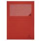 Pack 100 subcarpetas con ventana Exacompta Forever A4 Rojo