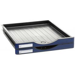 Pack 2 cajones para estructura modular Archivodoc Archivo 2000 345x295x27 mm azul