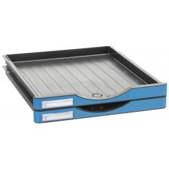 Pack 2 cajones para estructura modular Archivodoc Archivo 2000 345x295x27 mm azul mar
