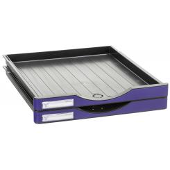 Pack 2 cajones para estructura modular Archivodoc Archivo 2000 345x295x27 mm malva
