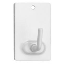 Pack 2 colgadores adhesivos de acero 1 colgador 25x41mm