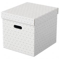 ESSELTE Pack 3 cajas de almacenaje cúbicas (365x320x315mm), blanca