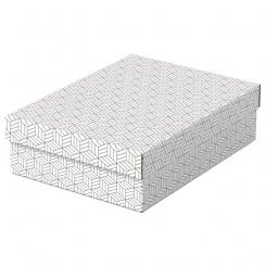 ESSELTE Pack 3 cajas de almacenaje y regalo medianas (360x265x100mm), blanca