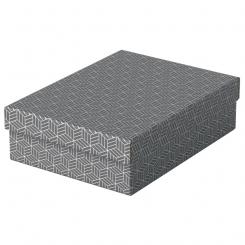 ESSELTE Pack 3 cajas de almacenaje y regalo medianas (360x265x100mm), gris