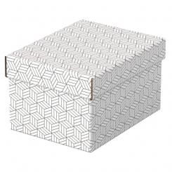 ESSELTE Pack 3 cajas de almacenaje y regalo pequeñas (255x200x150mm), blanca