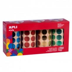 Pack 4 Rollo APLI Gomet Ø20 Az/Ro/Oro/Ve Met 5640U