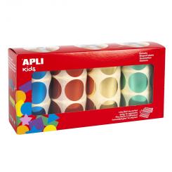 Pack 4 Rollo APLI Gomet Ø33 Met Az/Ro/Oro/Ve 2256U