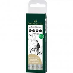 Pack 4 Rotuladores Calibrados FABER-CASTELL Ecco Pigment 02-04-06-08