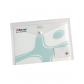 Pack 5 sobres broche REXEL ICE DIN A4, transparente
