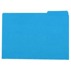 GIO Pack 50 Subcarpeta Cartulina Folio Pestaña Derecha 250 g/m2 AZul