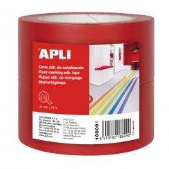Pack Cinta Señalización APLI 40X33 Roja 2U