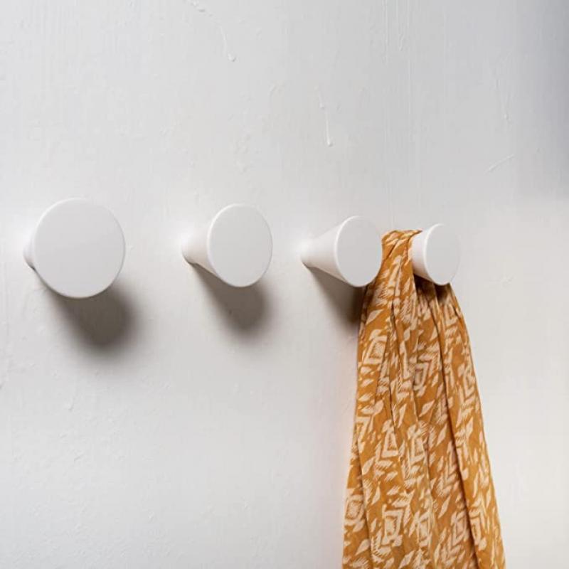 Pack de 4 colgadores pared Blanco