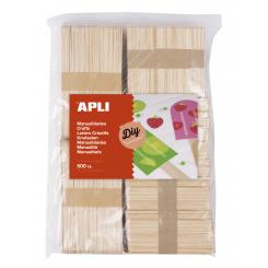 Palillos Polo APLI Madera Natural  Bolsa De 800 Uds