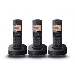 Panasonic KX-TGC313SPB teléfono Teléfono DECT Identificador de llamadas Negro