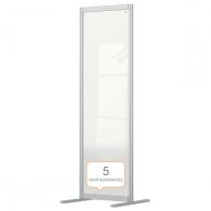 Nobo Pantalla separadora de acrílico transparente modular para sala Premium Plus 600x1800mm