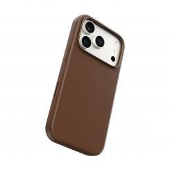 PanzerGlass CARE by ® Solo Vegan Leather Case Brown w. MagSafe iPhone 18 Pro | 17 Pro funda para teléfono móvil Marrón