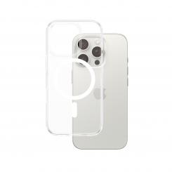 PanzerGlass ® HardCase Transparent w. White MagSafe iPhone 16 Pro funda para teléfono móvil Transparente