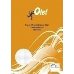 Papel A4 Olef 80G 100H Cuadric.4X4