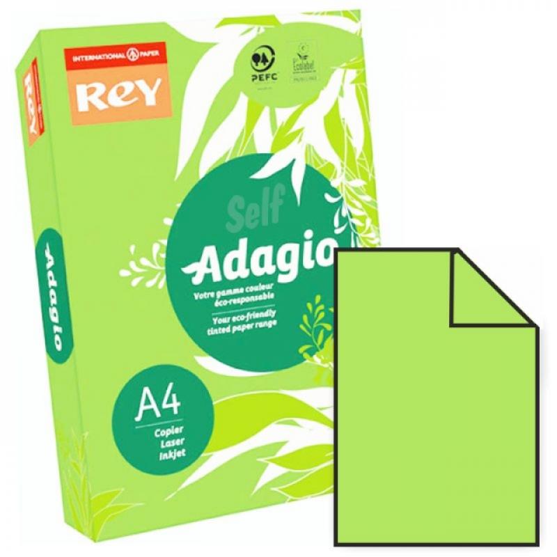 Papel Adagio Kiwi Fluor A4 80G 500 HOJAS