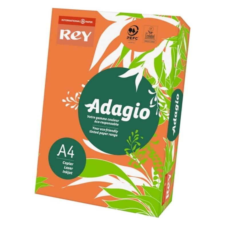 Papel Adagio Naranja intenso Intenso A4 160G 125 HOJAS