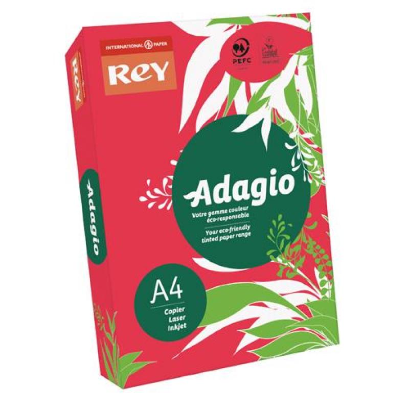 Papel Adagio Rojo Intenso Intenso  A4 160G 500 HOJAS
