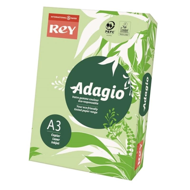 Papel Adagio Verde Esmeralda Pálido A3 160G 500 HOJAS