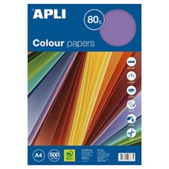 Papel APLI Color Surtido Intenso A4 80G.500H