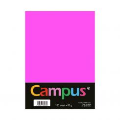 Papel Campus A4 80 gr 100H Rosa Neon