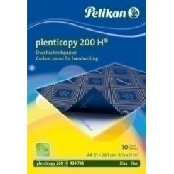 Papel Carbon Plenticopy A4 Cj.10 Azul
