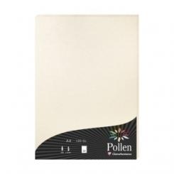 Papel Clairefontaine Pollen A4 120G 50H Marfil Metalizado
