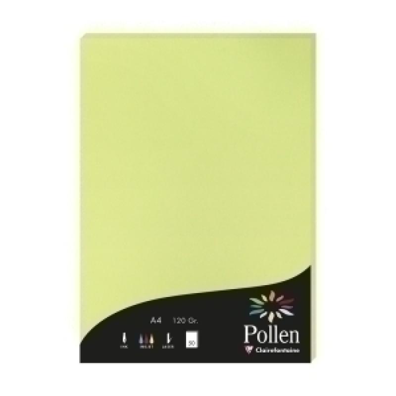 papel-clairefontaine-pollen-a4-120g-50h-verde-yema