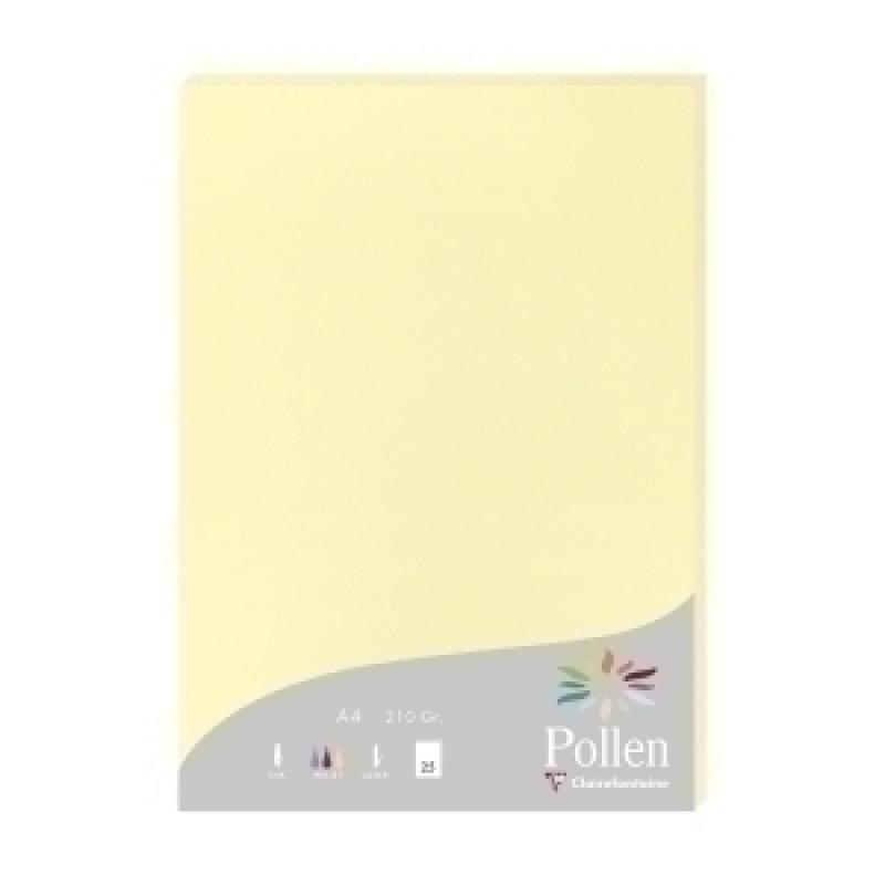 papel-clairefontaine-pollen-a4-210g-25h-canario