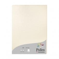 Papel Clairefontaine Pollen A4 210G 25H Marfil Metalizado