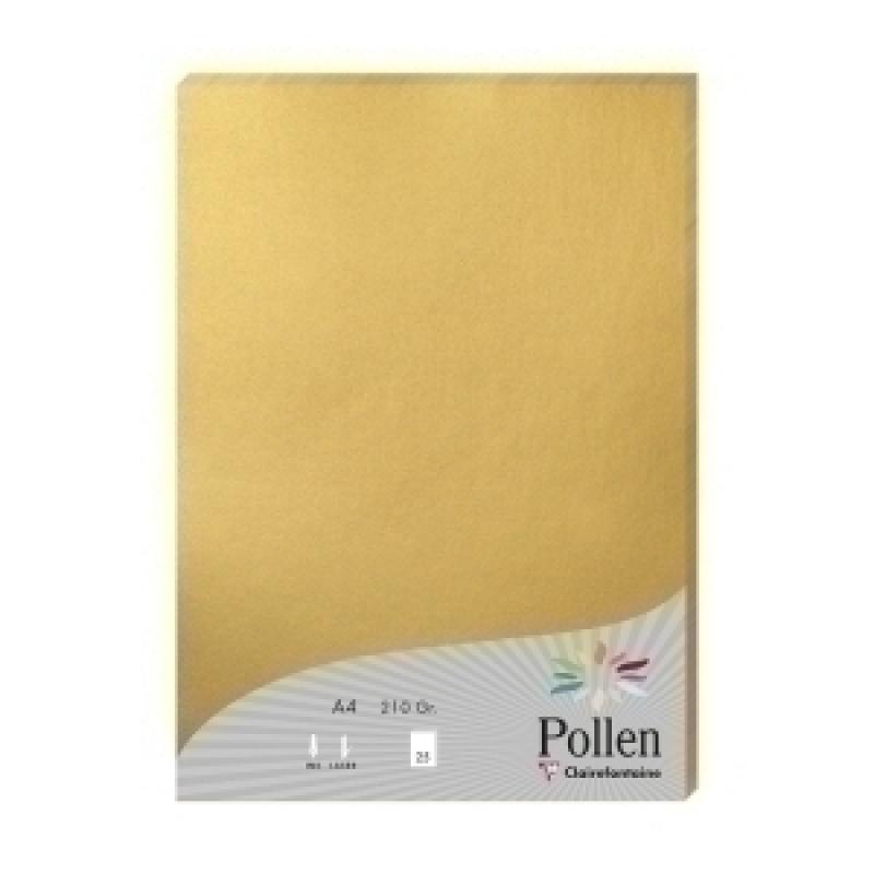 papel-clairefontaine-pollen-a4-210g-25h-oro