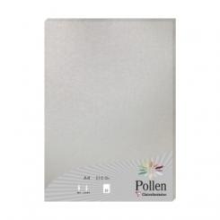 Papel Clairefontaine Pollen A4 210G 25H Plateado