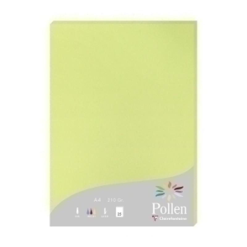 papel-clairefontaine-pollen-a4-210g-25h-verde-yema