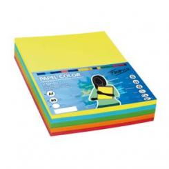 Papel Color FABRISA A4 80G 500H Surtido intenso 10 colores